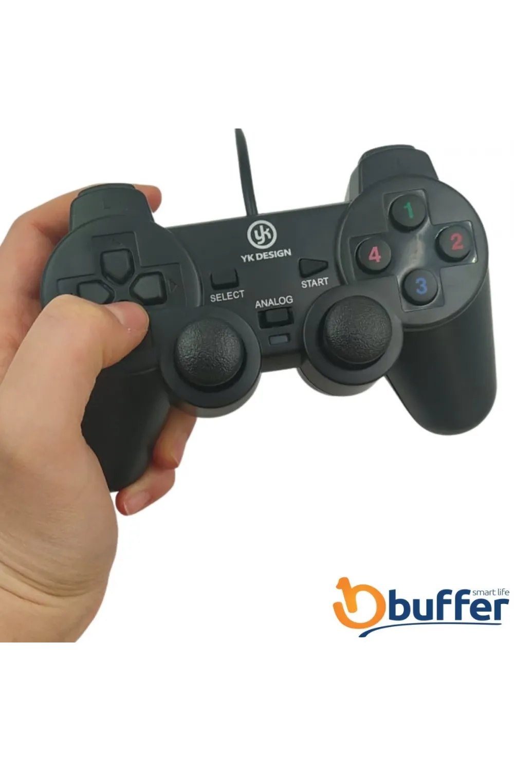 Çift Titreşimli Usb Kablolu Oyun Kolu Pc Uyumlu Vibration Gamepad
