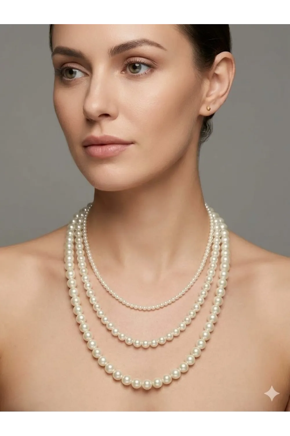 Classic Glow İnci Katman Kolye - Kl0308
