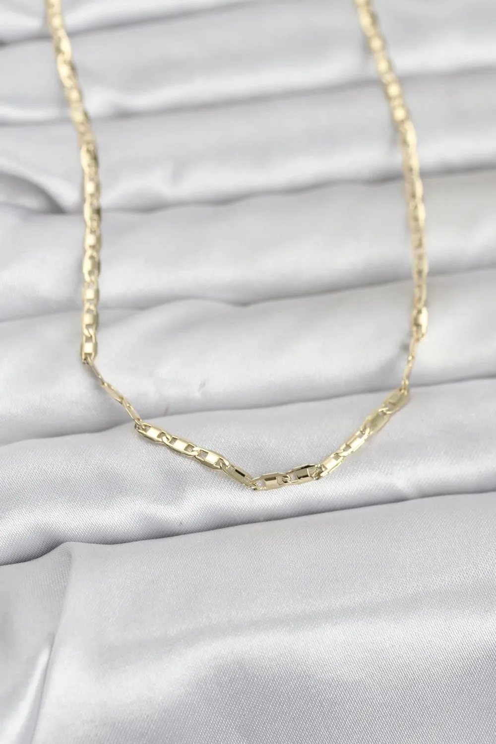 CM 14K Gold Renk Gemici Zincir Model 60 cm Kadın Kolye
