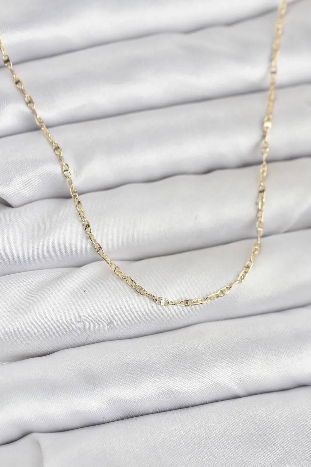 CM 14K Gold Renk Gemici Zincir Model 60 cm Kadın Kolye