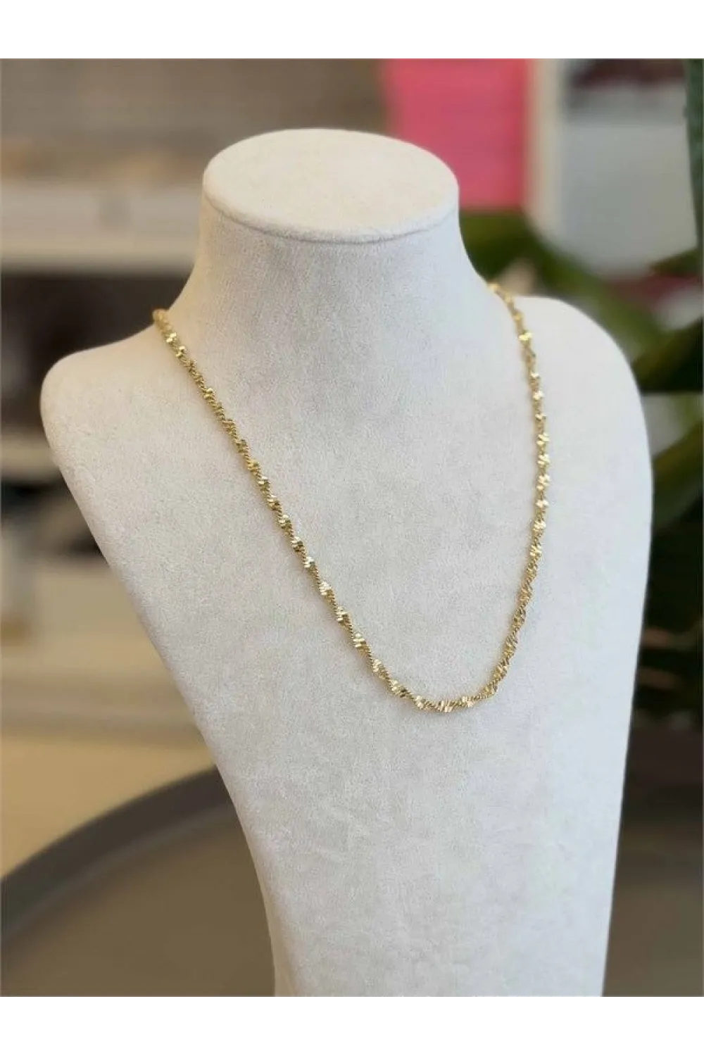 CM Zincir Kolye - 45 cm - Altın