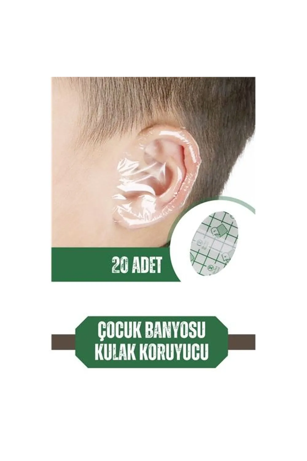 Çocuk Banyo Kulak Koruyucu Su Geçirmez 20 Adet