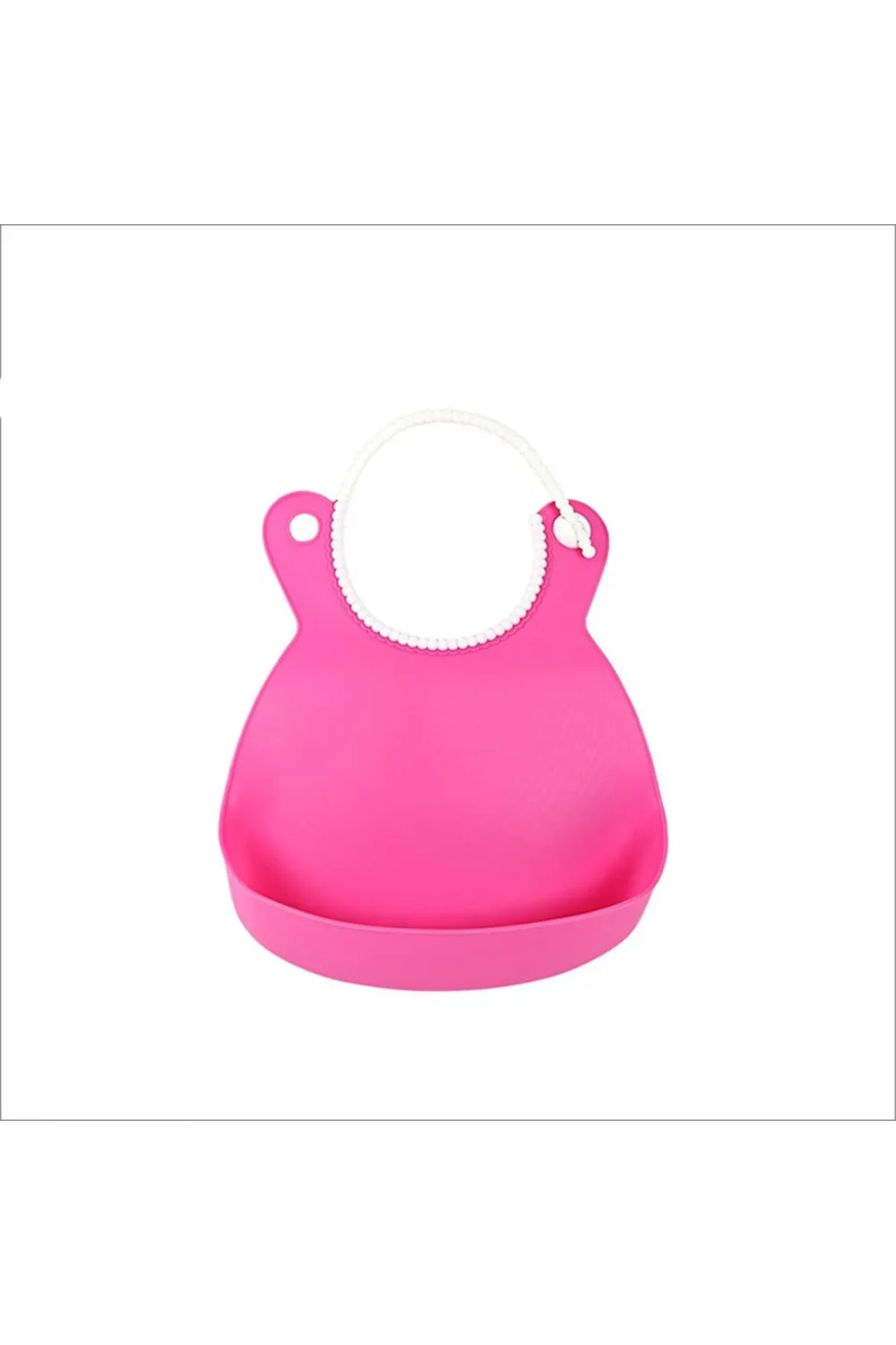 Çocuk Bebek Mama Önlüğü Dökülme Engelleyici Bükülebilir Pembe