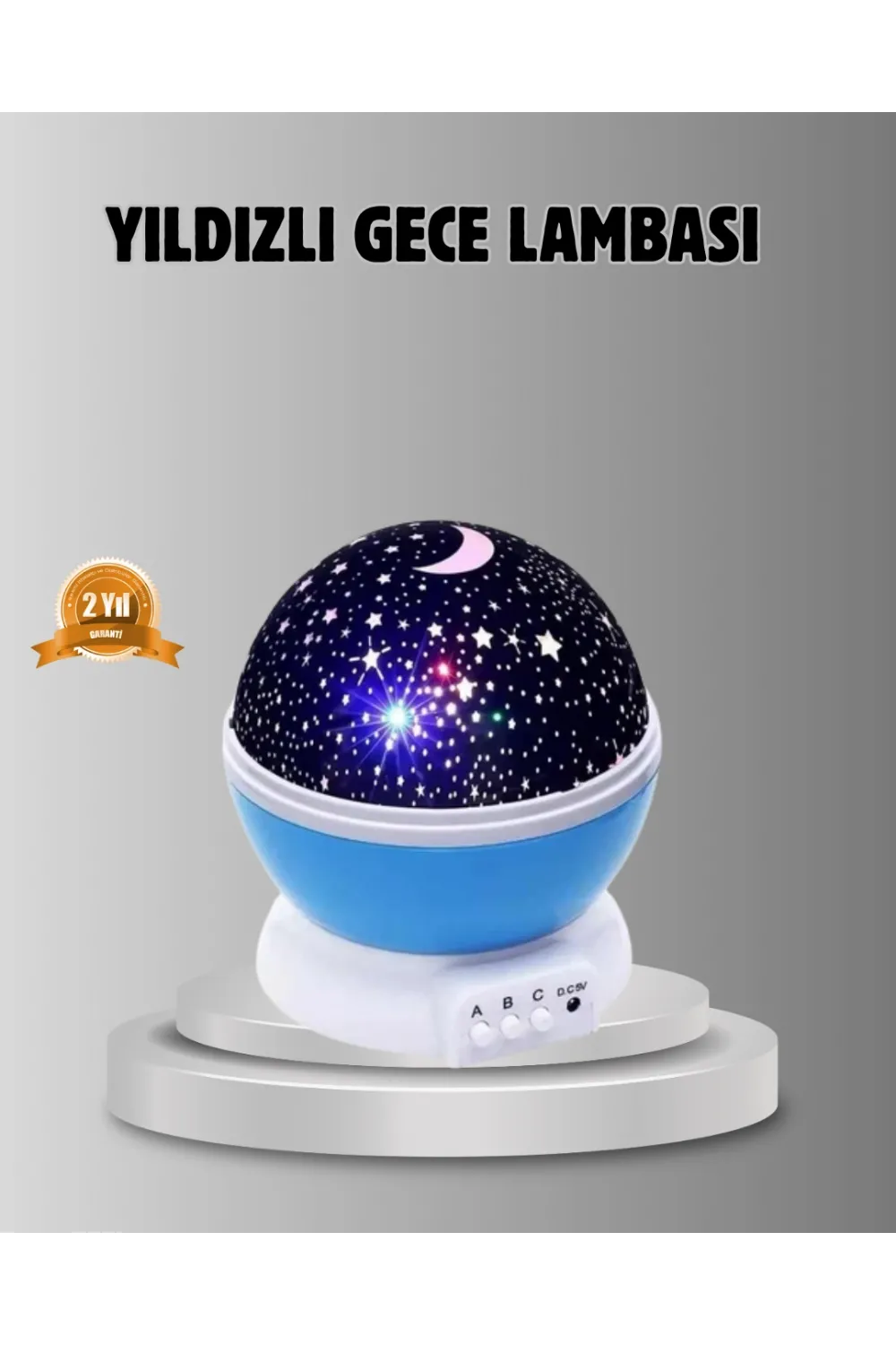 Çocuk Gece Lambası 6 Modlu Renkli Led Enerji Tasarruflu Masal Işığı