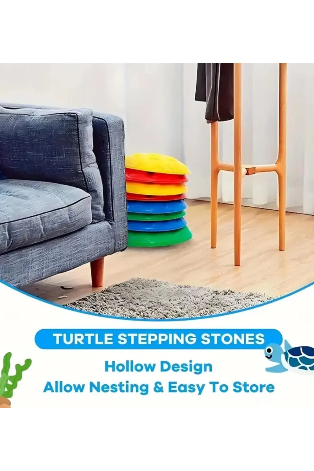 Çocuk Yarım Küre denge Ve Koordinasyon Adası 6 Lı Set