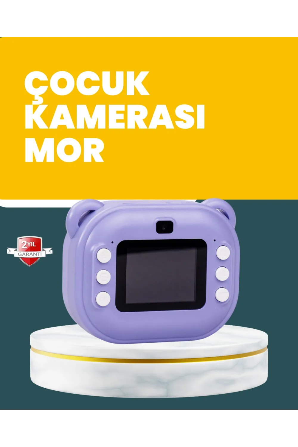 Çocuklar İçin Şipşak Baskı Kamera – 18 Efektli, Oyun Ve Müzik Özellikli