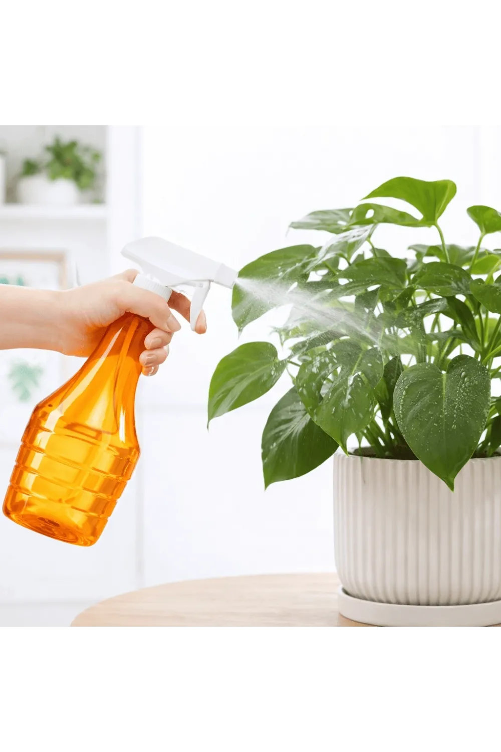 Çok Amaçlı Fısfıs Çiçek Sulama Şeffaf Su Sprey Şişesi 500 Ml