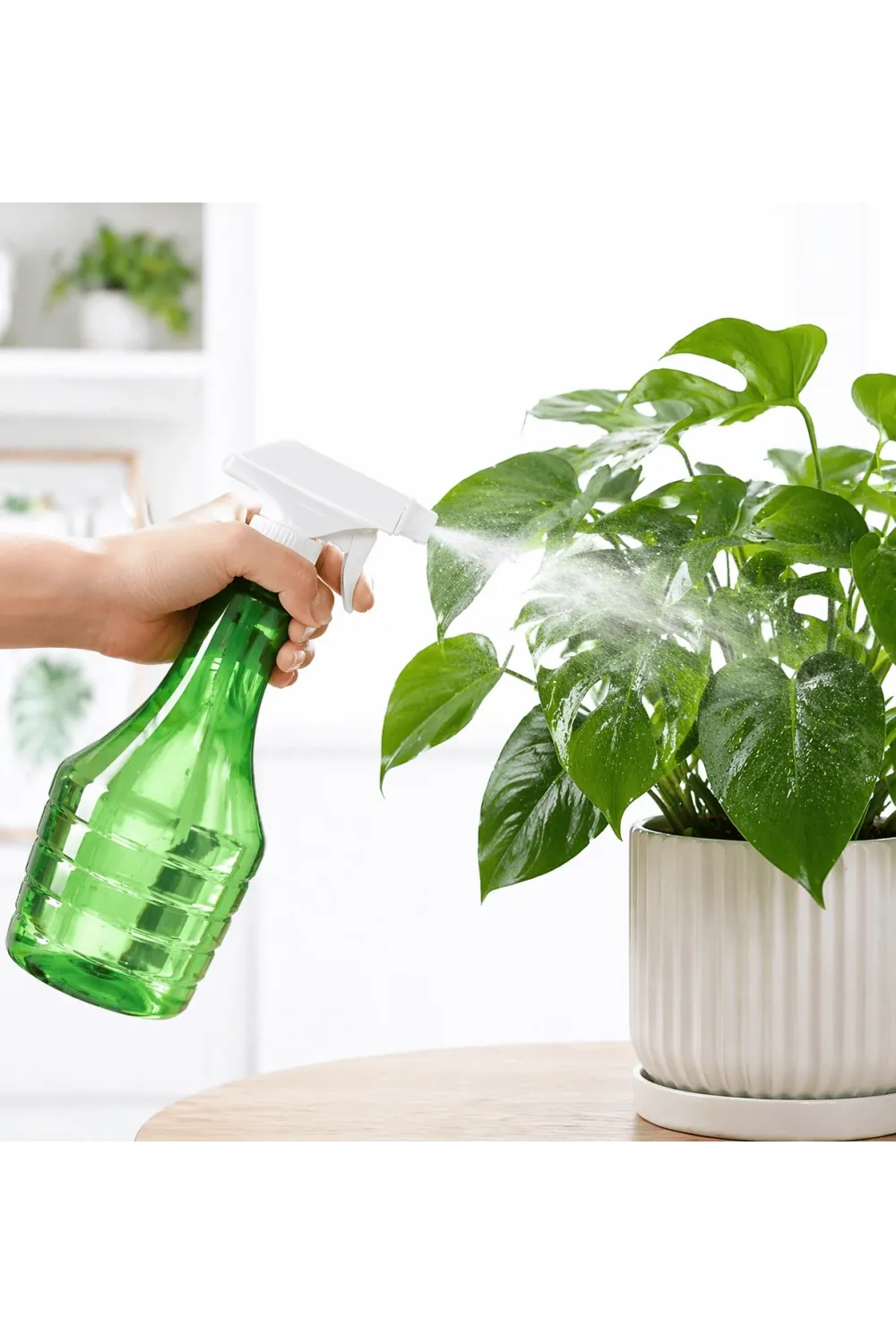 Çok Amaçlı Fısfıs Çiçek Sulama Şeffaf Su Sprey Şişesi 500 Ml