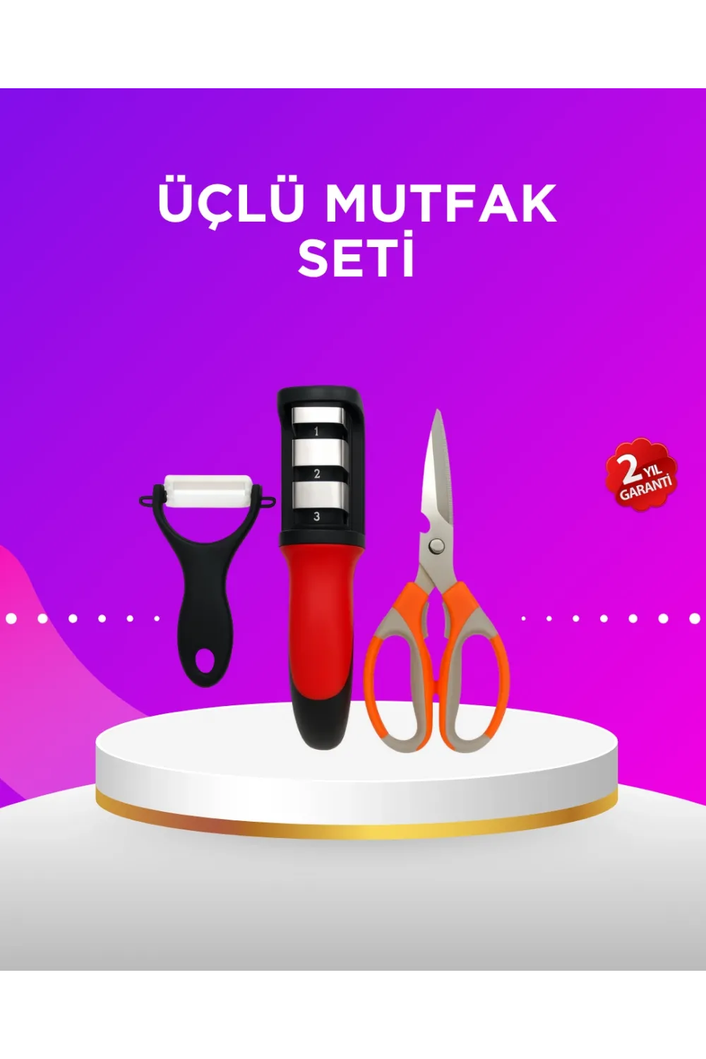 Çok Amaçlı Mutfak Makas Seti – Paslanmaz Çelik Ve Ergonomik Tasarım