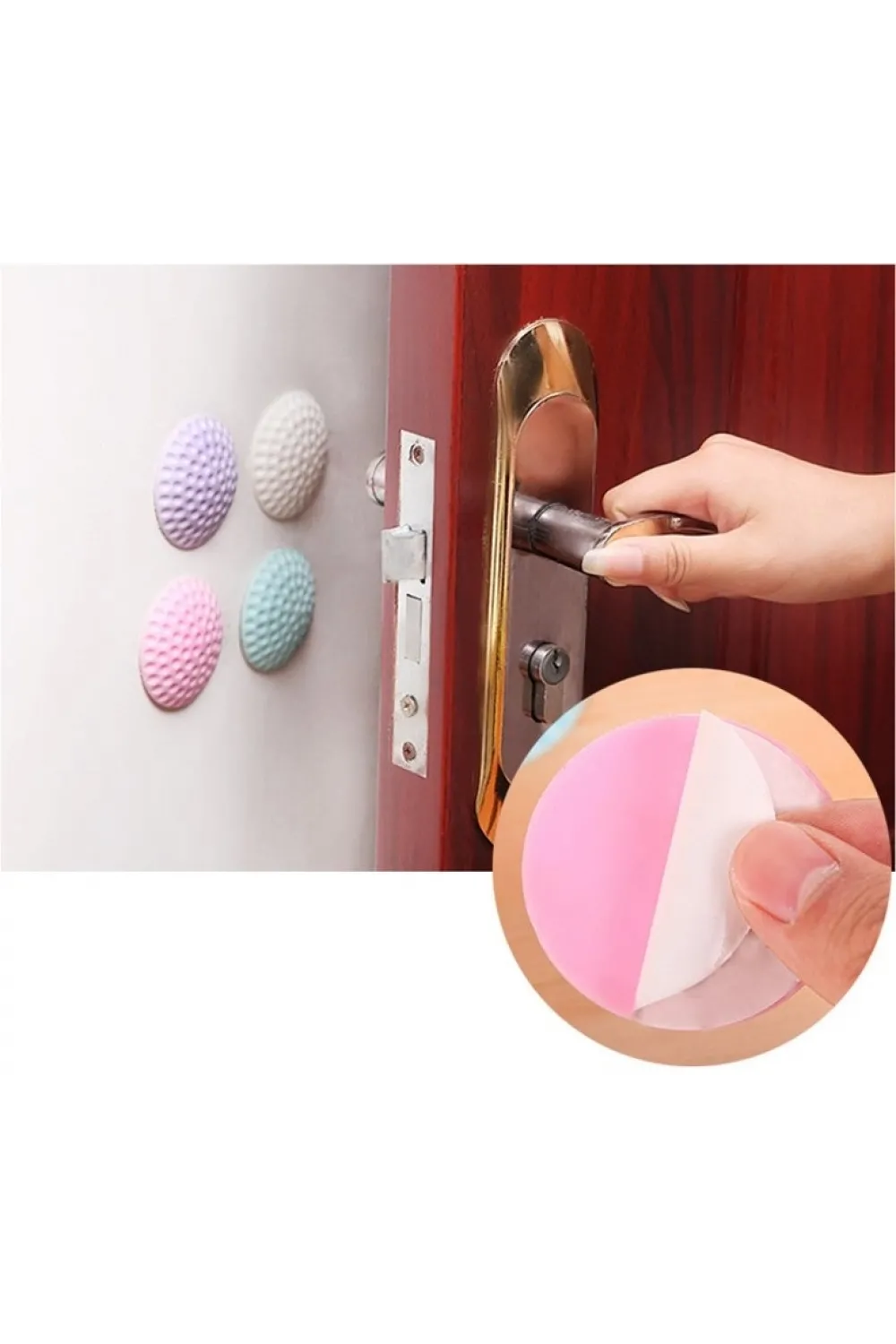 Çok Amaçlı Silikon Kapı Duvar Koruyucu Tampon 4lü Paket