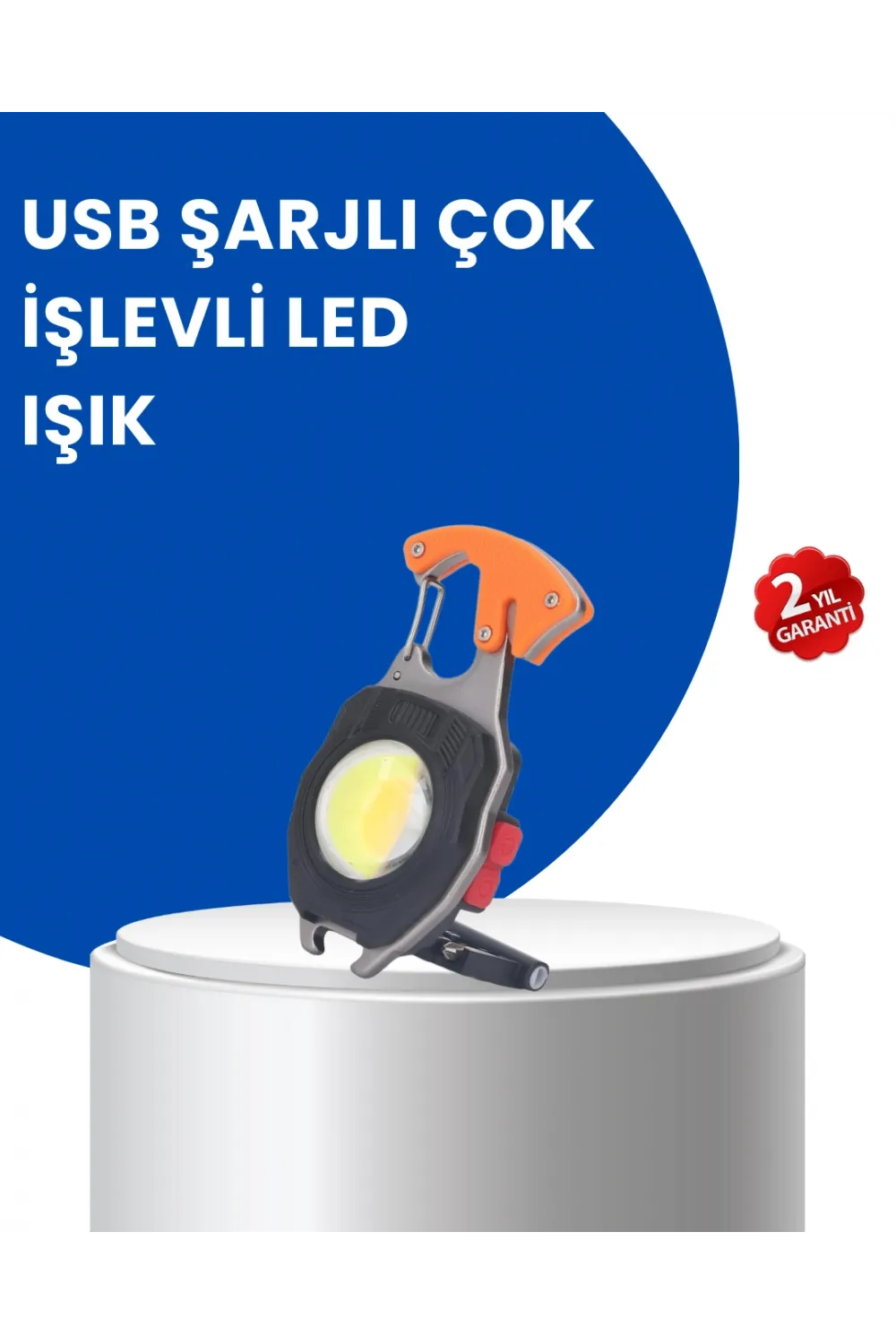 Çok Modlu Led Işıklı Pratik Anahtarlık