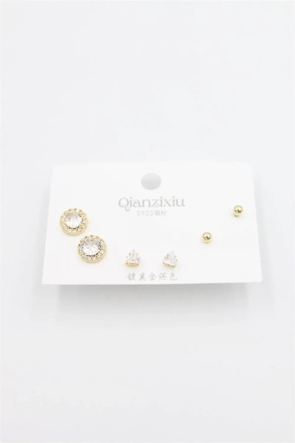 Çoklu Set Küpe - Altın