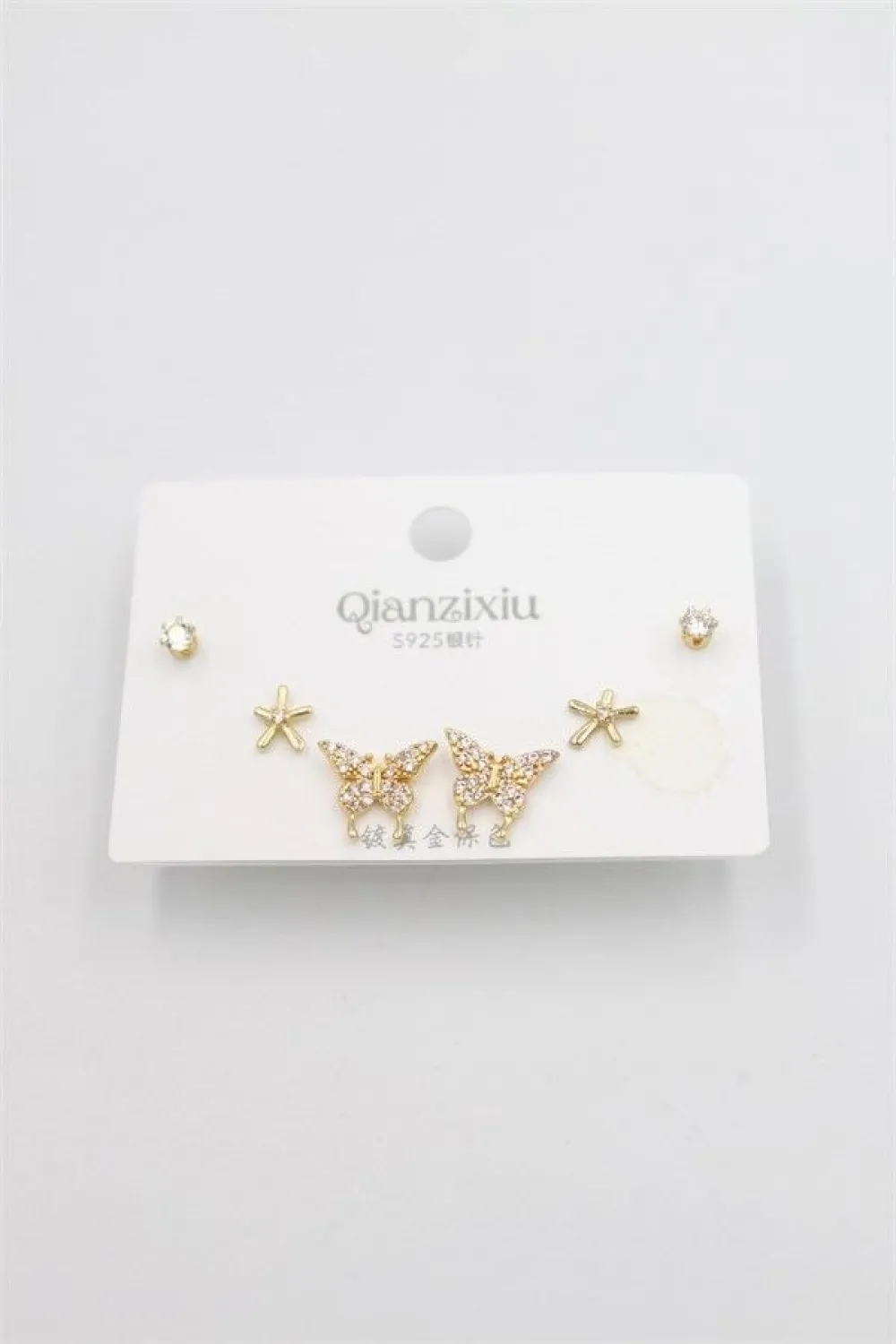 Çoklu Set Küpe - Altın