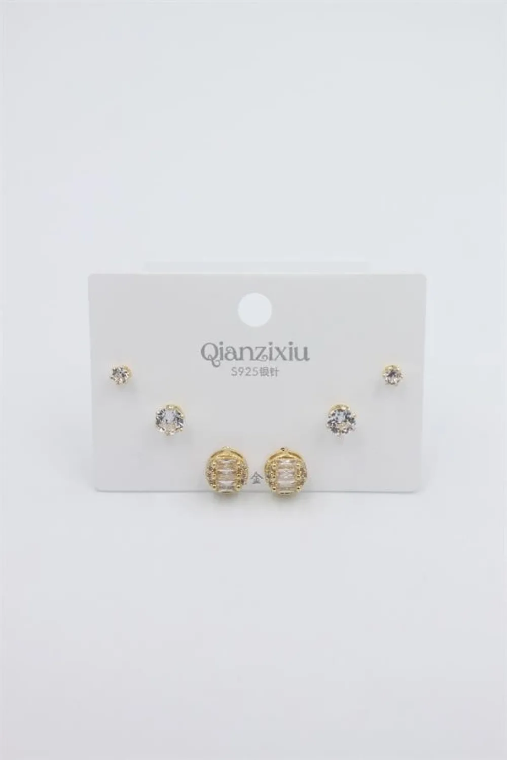 Çoklu Set Küpe - Altın