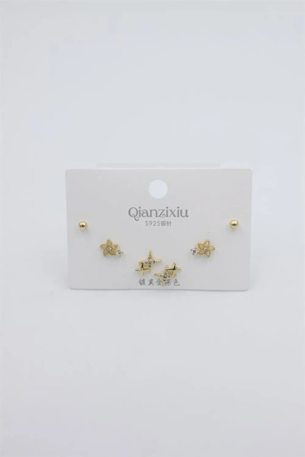 Çoklu Set Küpe - Altın