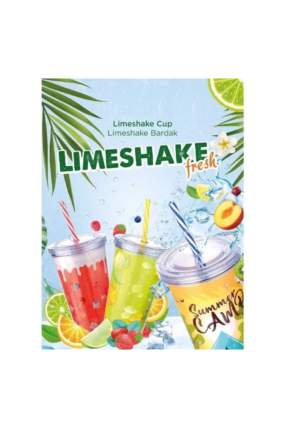 Cool Lime Bardağı - Limeshake Bardak 600 Ml