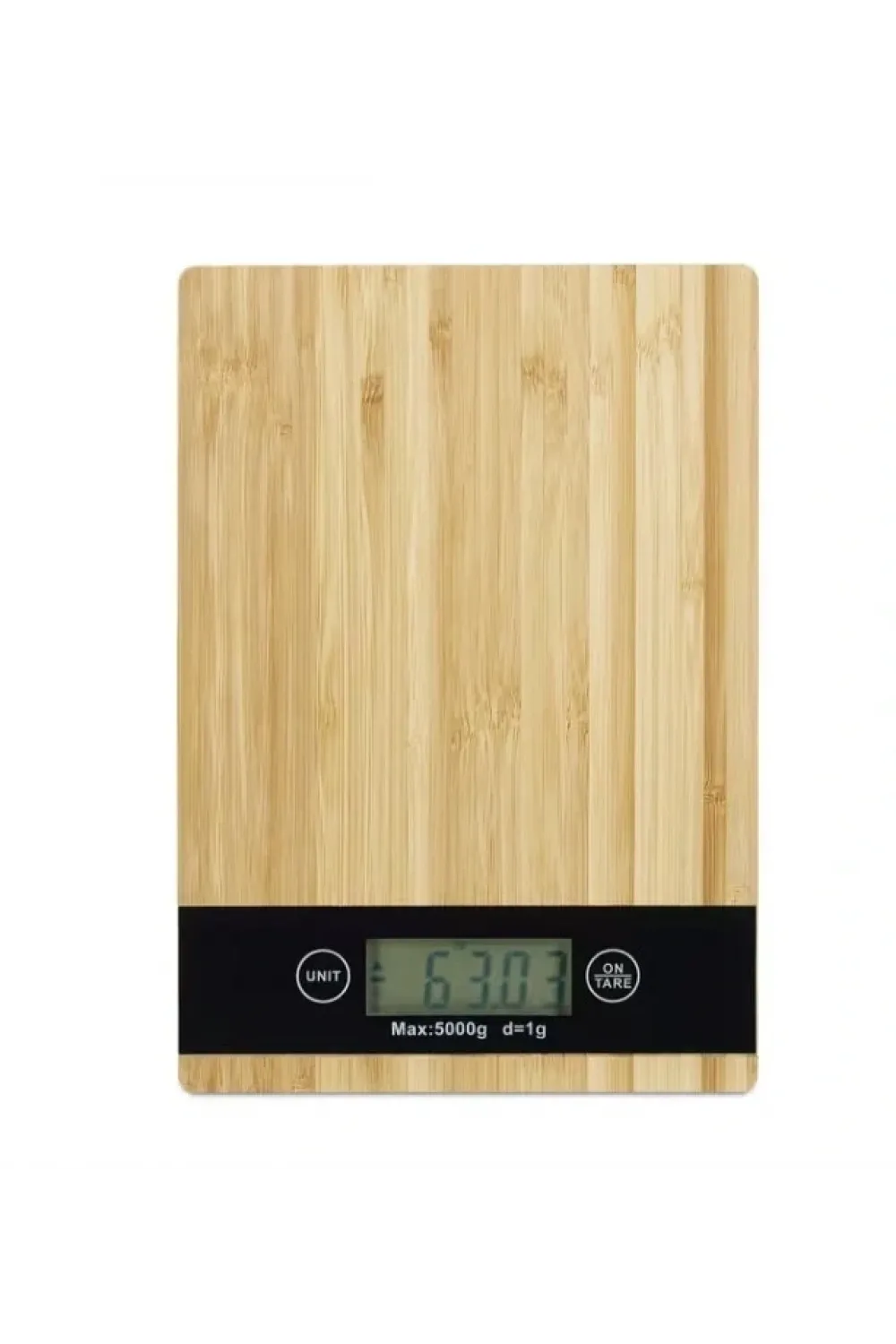 Crown Dijital Hassas Mutfak Tartısı - Terazisi-hassas Ölçüm 5kg Bambu Görünümlü