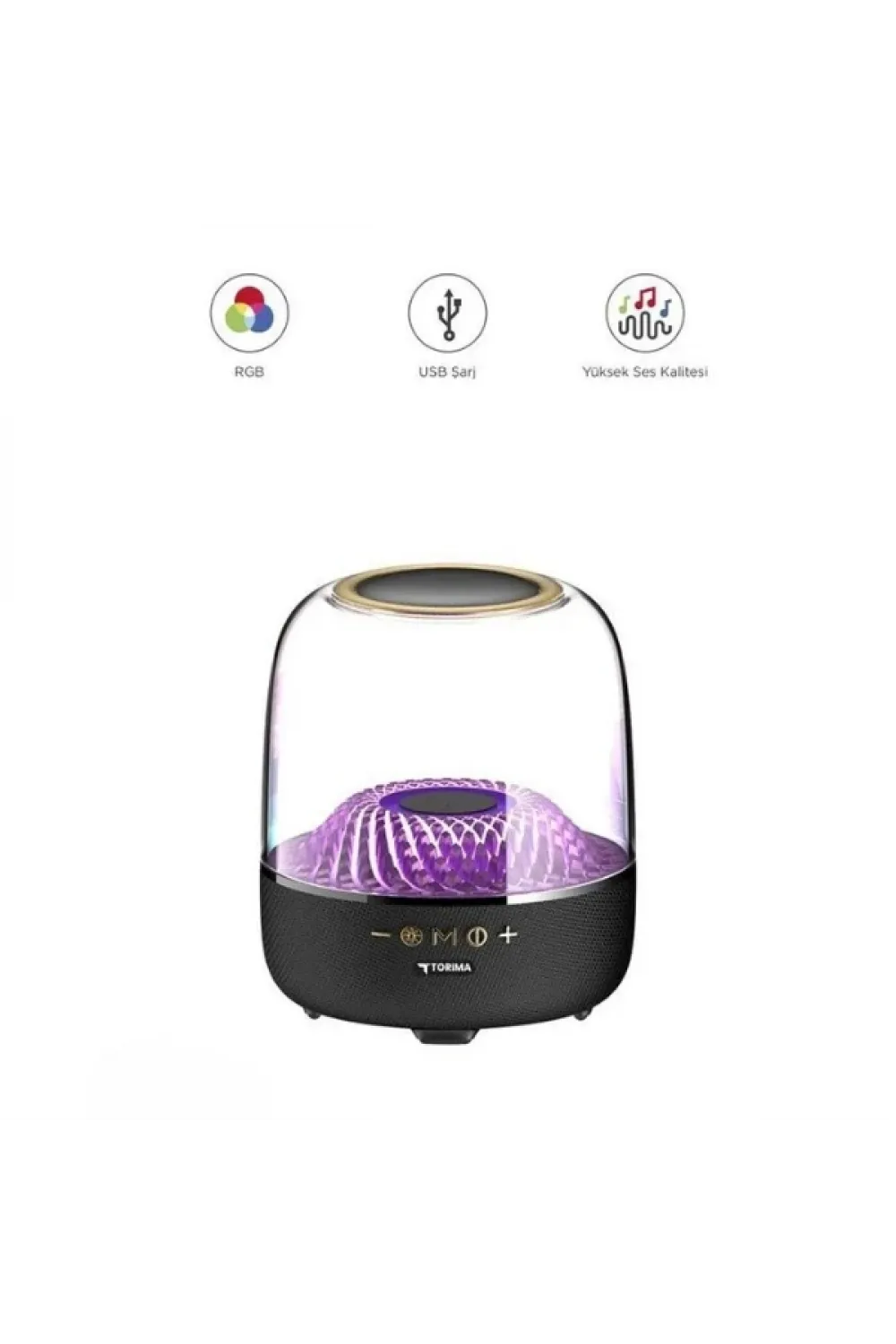 D33 Siyah Taşınabilir Kablosuz Bluetooth Hoparlör