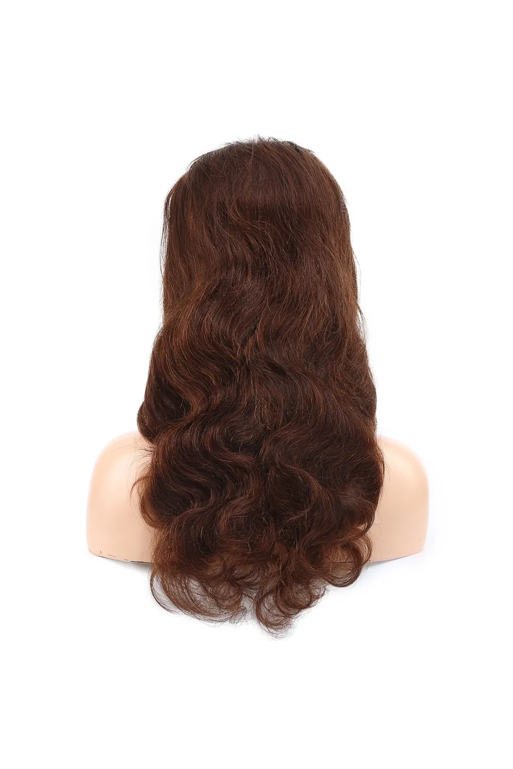 Dalgalı Front Lace Gerçek Tül Peruk - Açık Kahve - 60-65cm