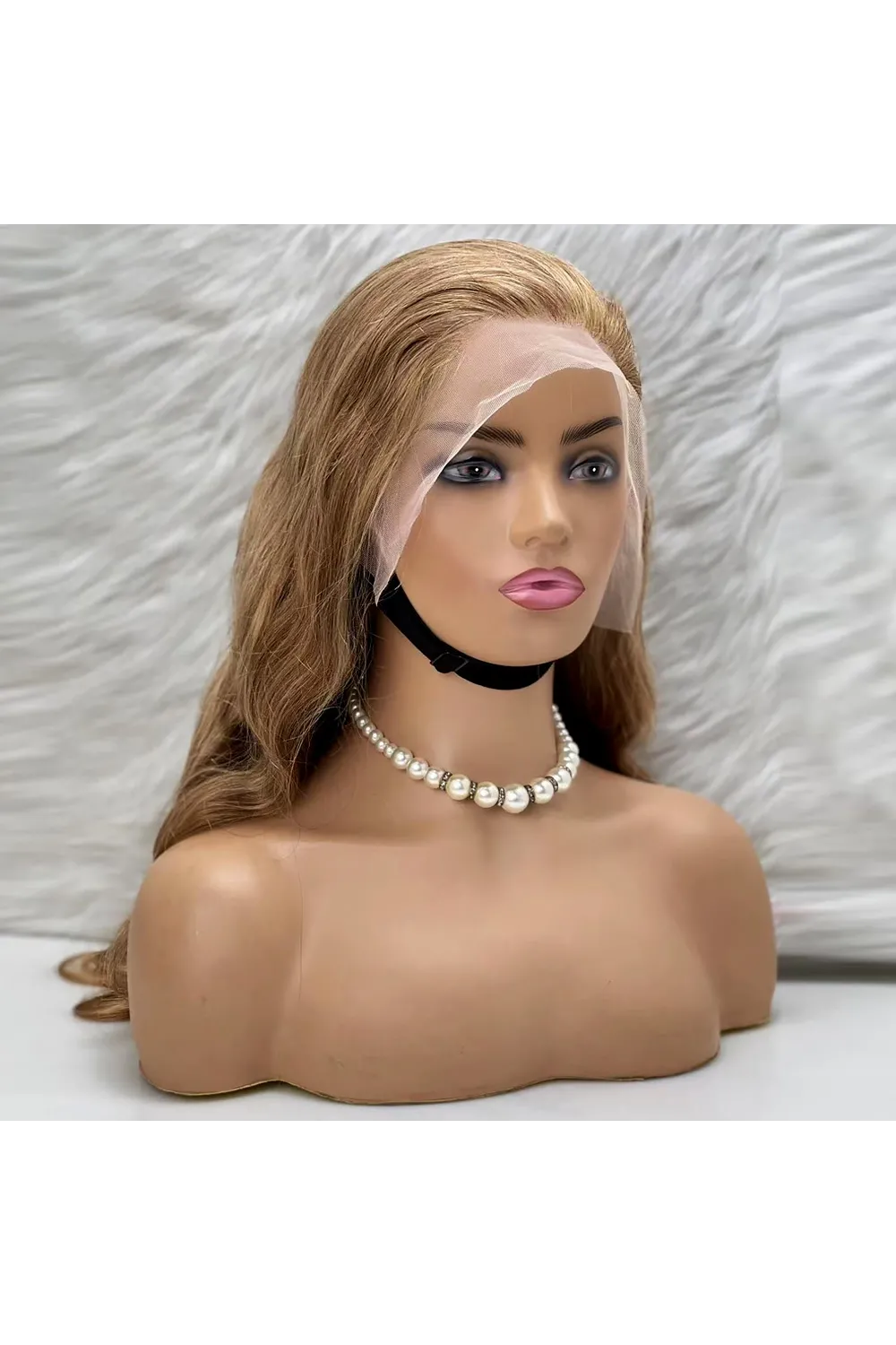 Dalgalı Front Lace Gerçek Tül Peruk - Balköpüğü - 70-75cm