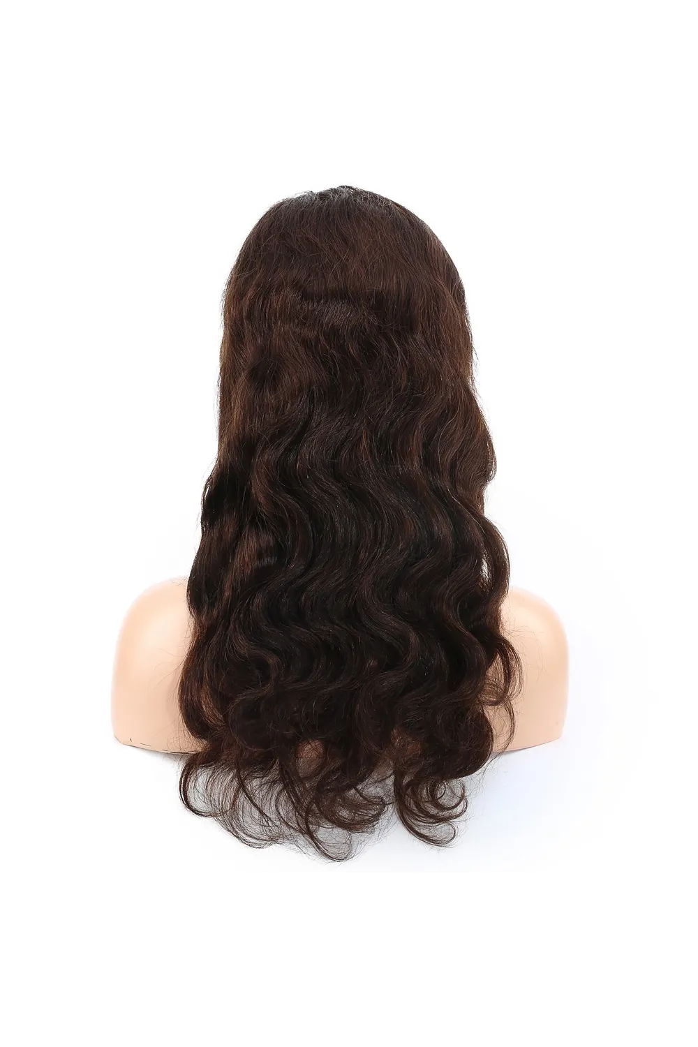 Dalgalı Front Lace Gerçek Tül Peruk - Koyu Kahve - 60-65cm