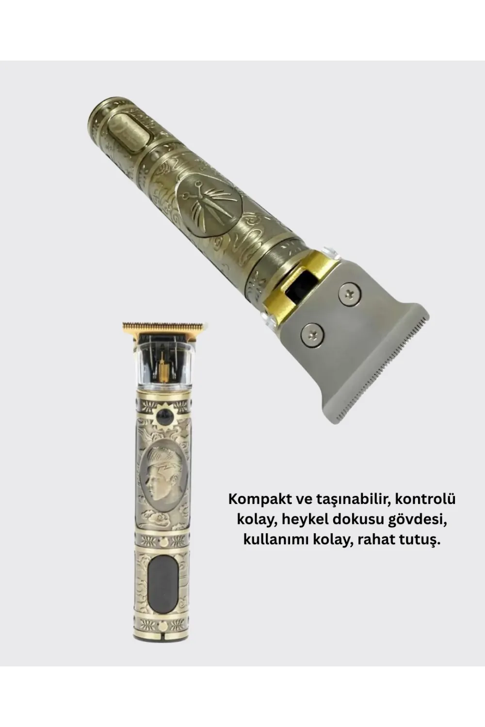 Dayanıklı Çelik Kafa Ve Güçlü Motorlu Saç Sakal Makinesi