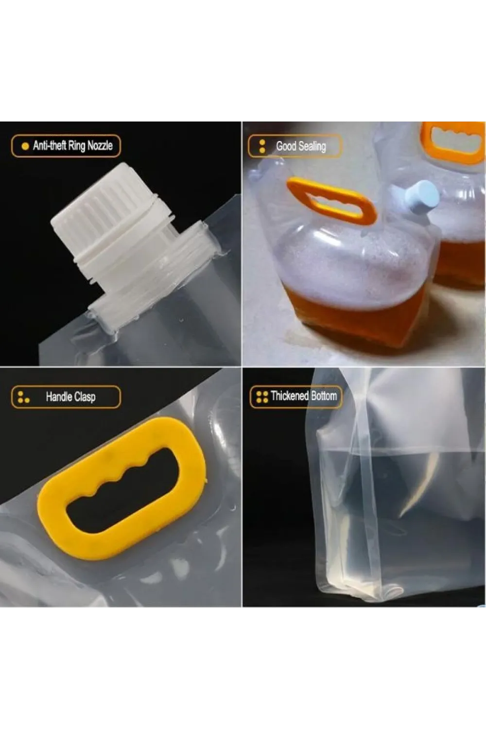 Dayanıklı Plastik İçecek Çantası 1 Litre