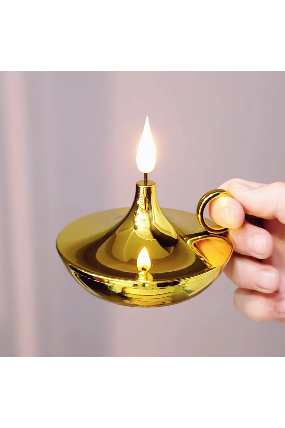 Dekoratif Gold Pilli Mum Lamba