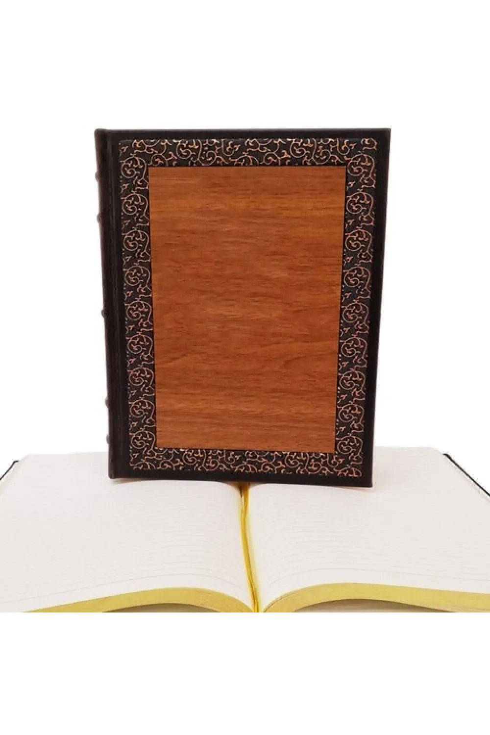 Dekoratif Hediyelik Ahşap Deri Defter