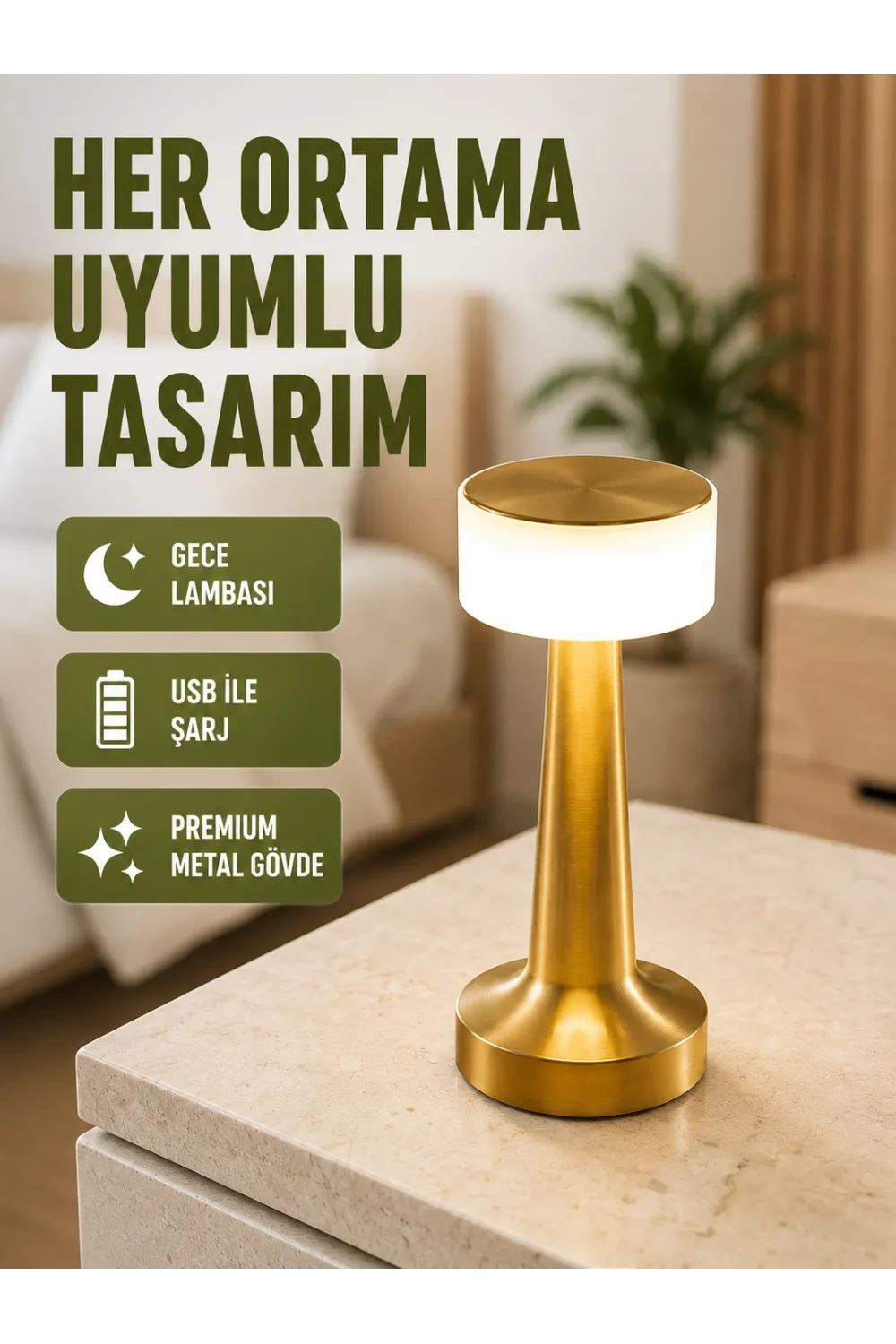 Dekoratif Masa Lambası