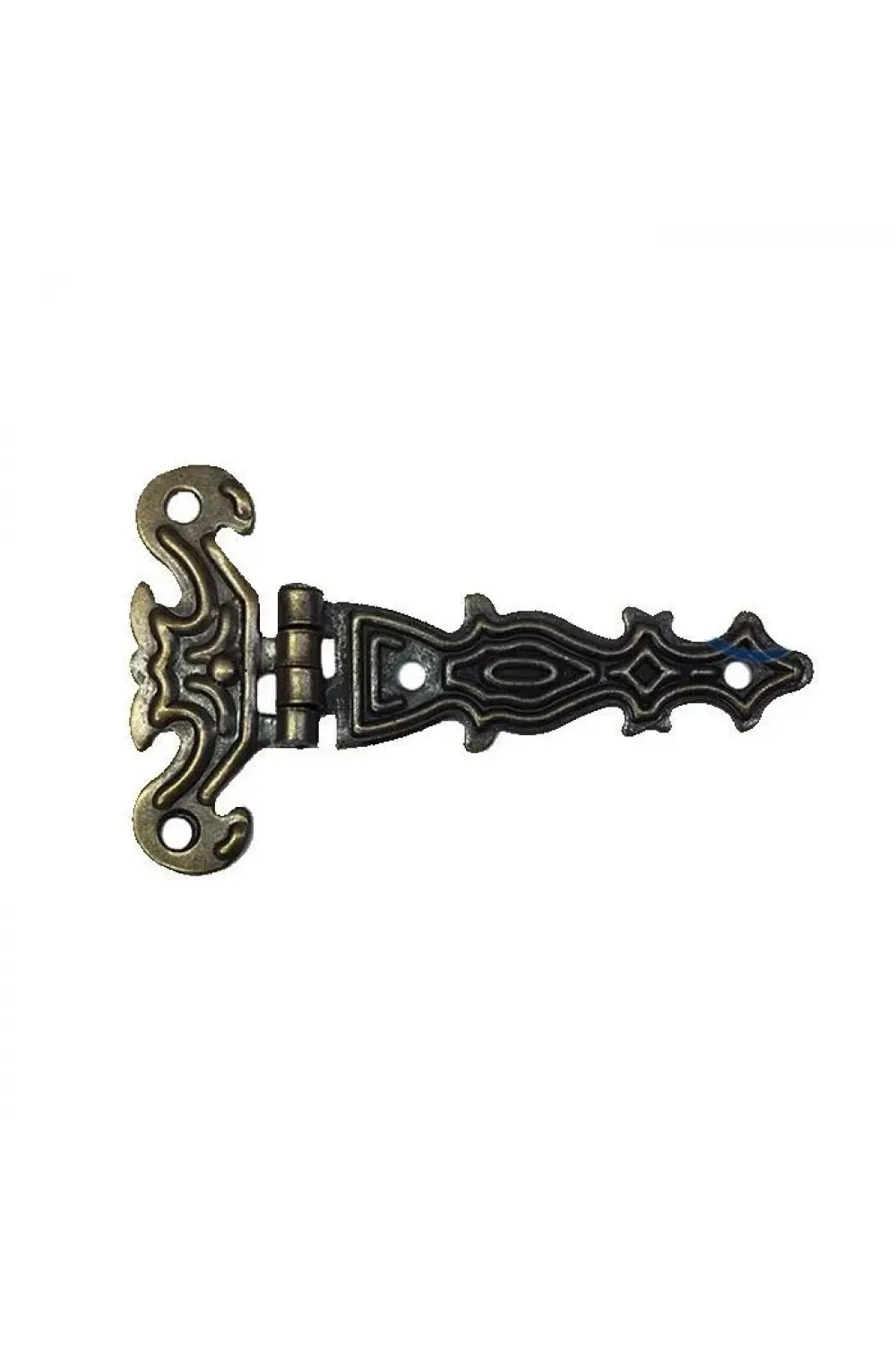 Dekoratif, Sac Tek Kuyruklu Menteşe - 40x68 Mm, Küçük, Antik, 1 Adet