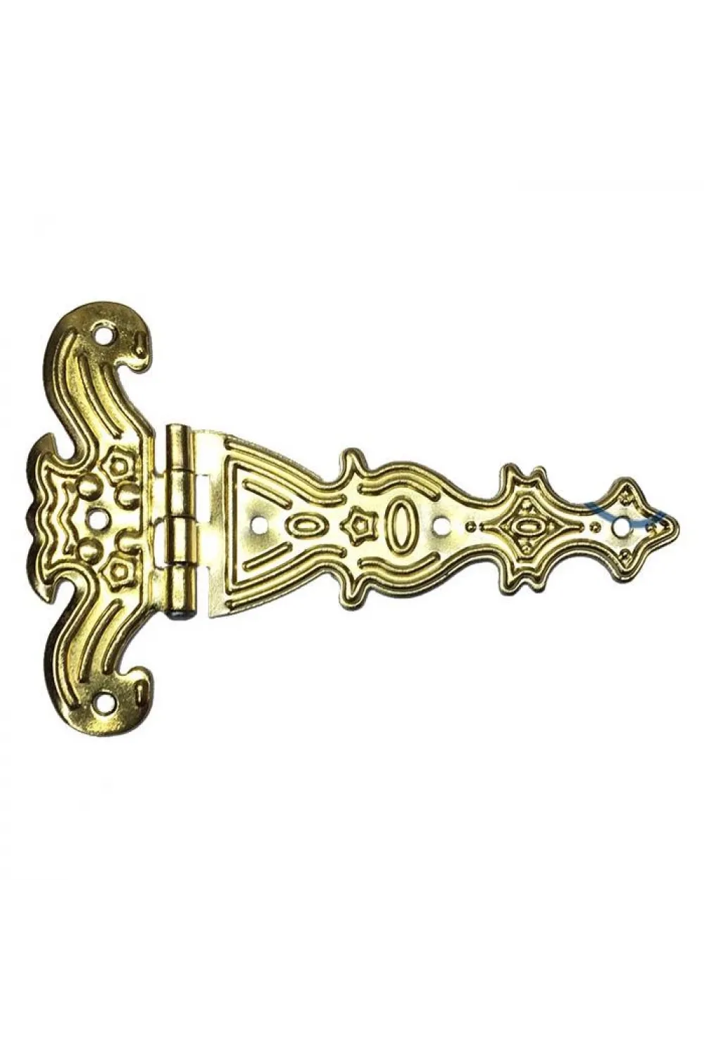Dekoratif, Sac Tek Kuyruklu Menteşe - 69x102 mm, Büyük, Sarı, 1 Adet