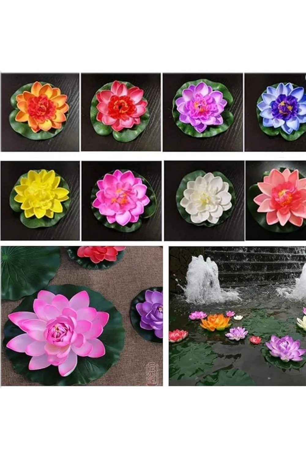 Dekoratif Yapay Lotus Çiçeği