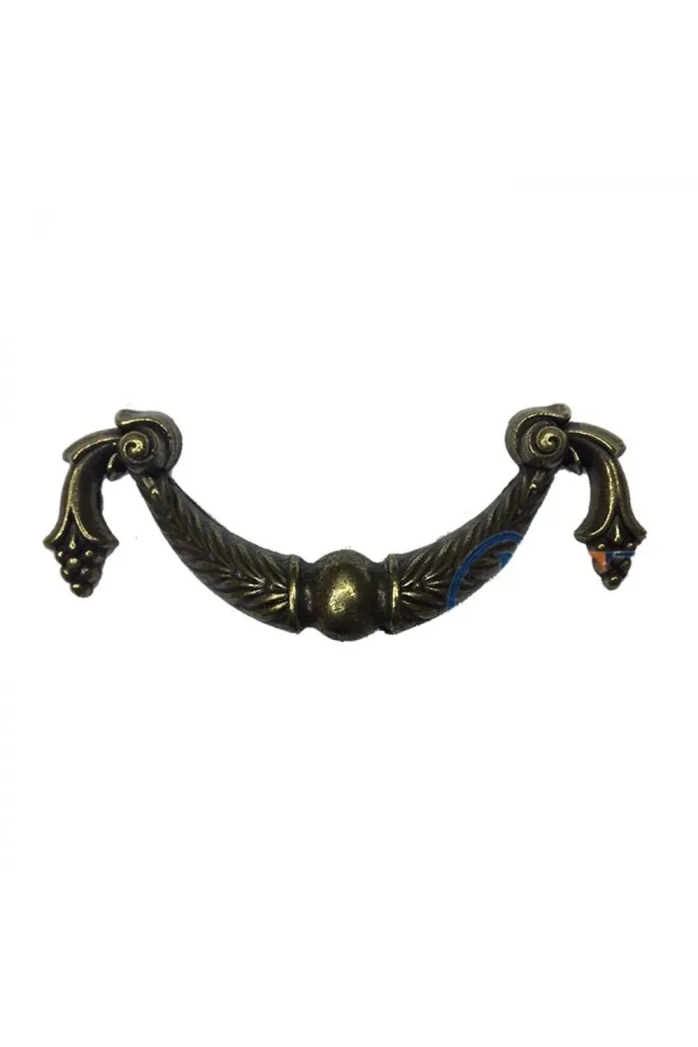 Dekoratif Zamak Üzümlü Kulp - 64mm,  Antik, 1 Adet