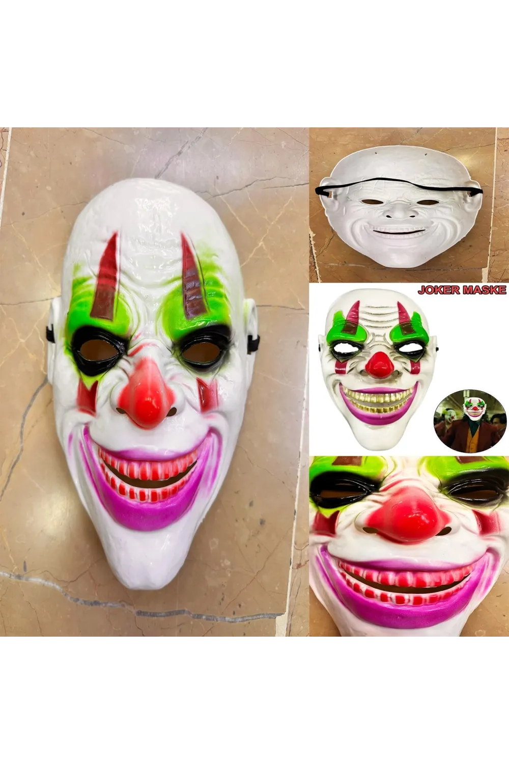 Delirten Gülüş Psikopat Palyaço Temalı Joker Maskesi