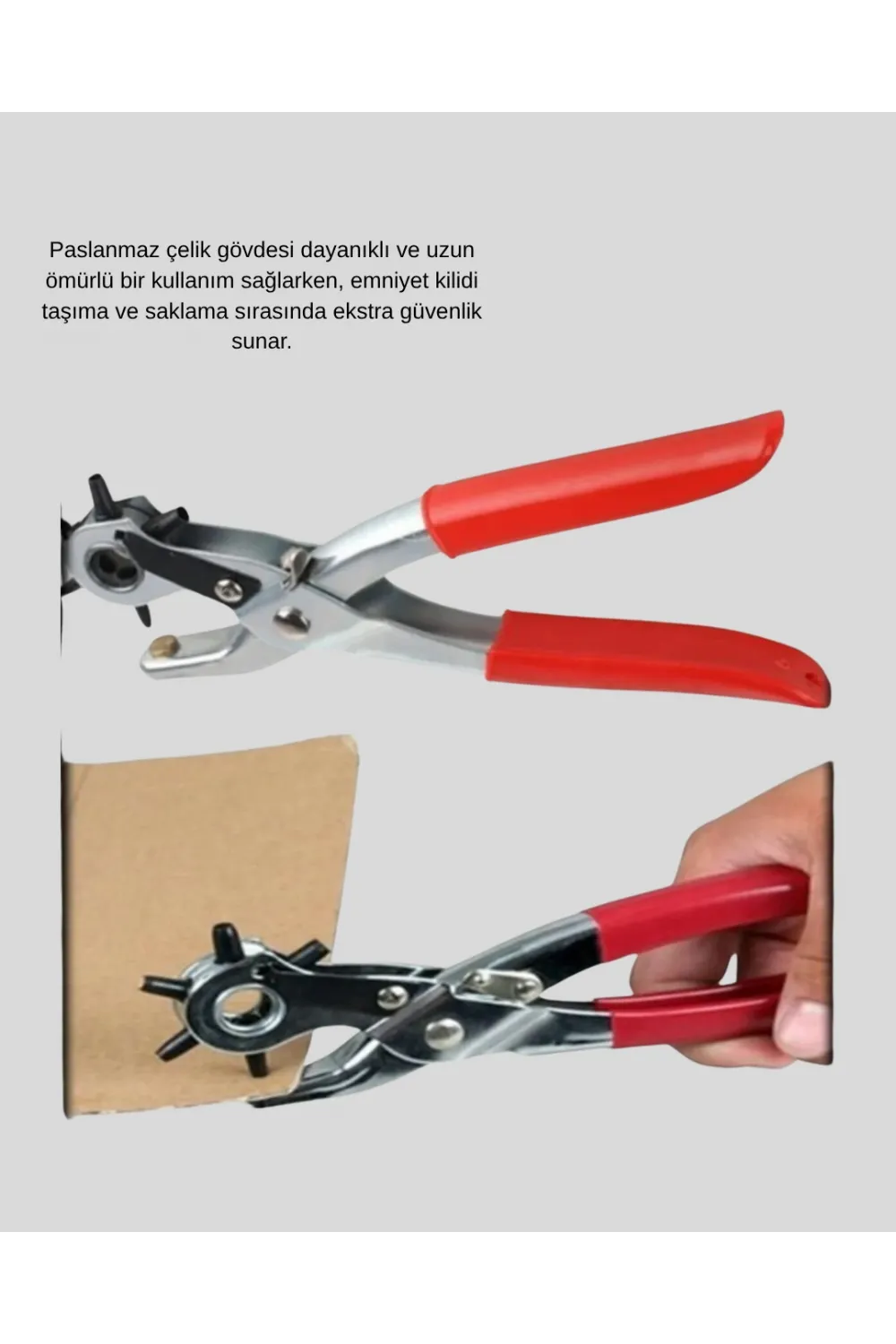 Delme Pensesi 6 Başlıklı Çok Amaçlı Paslanmaz Çelik Ergonomik