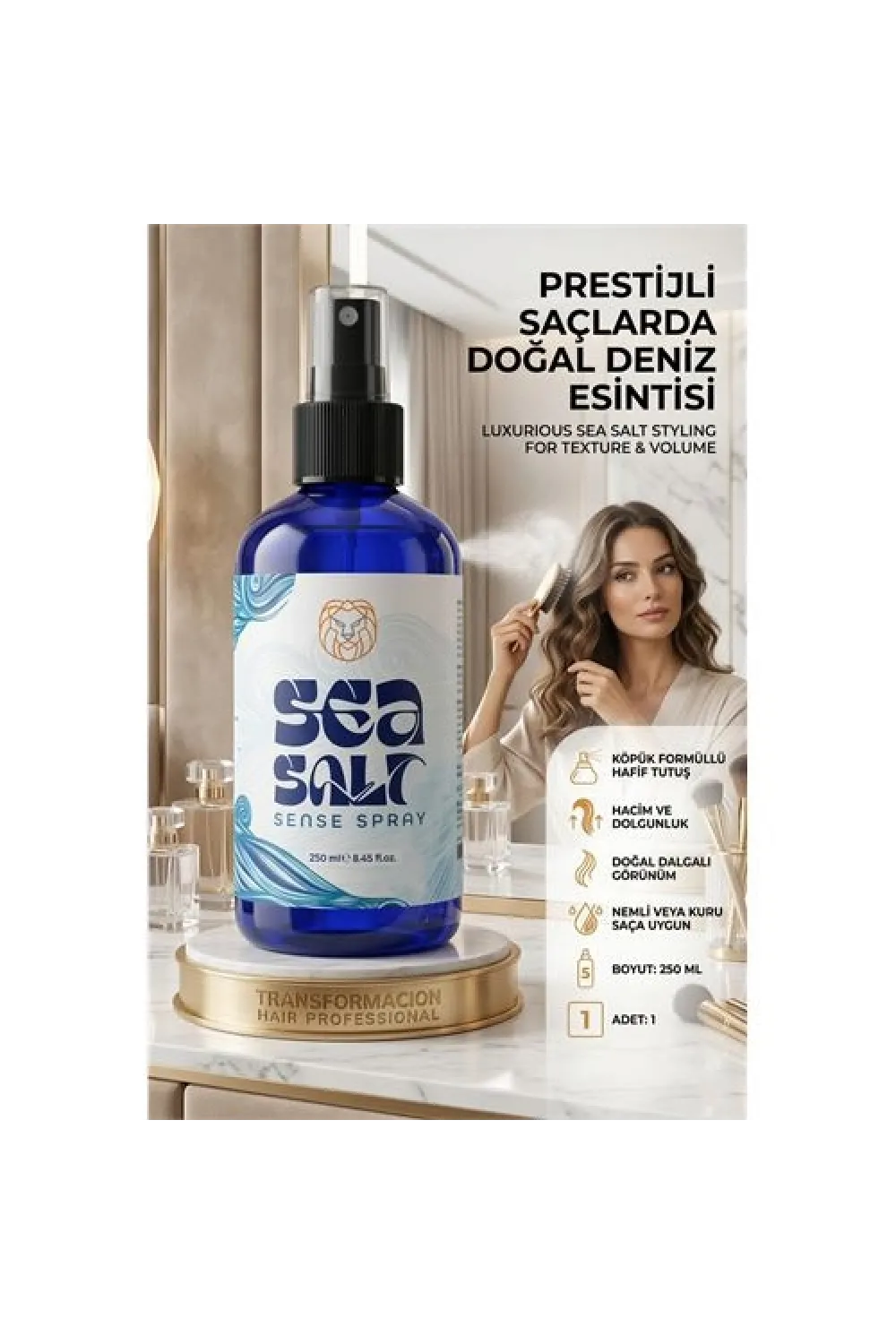 Deniz Tuzu Spreyi | Plaj Dalgası Hacim Veren Saç Şekillendirici 250 ml 723068