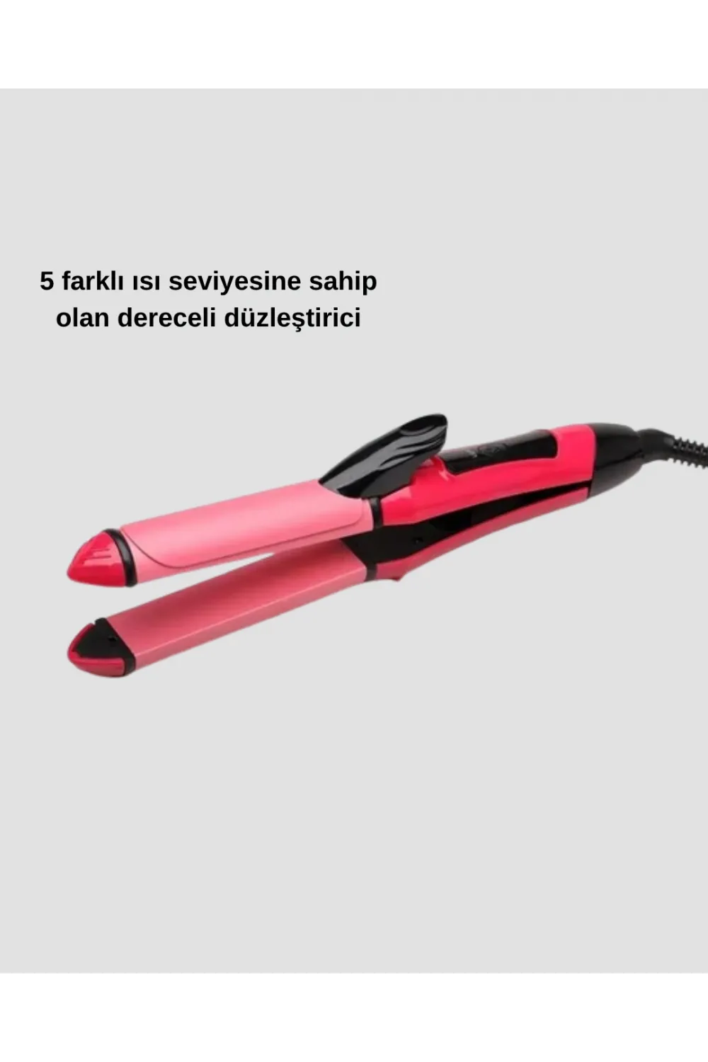Dereceli Seramik Saç Düzleştirici – 5 Isı Seviyesi, 200°c Maksimum Sıcaklık