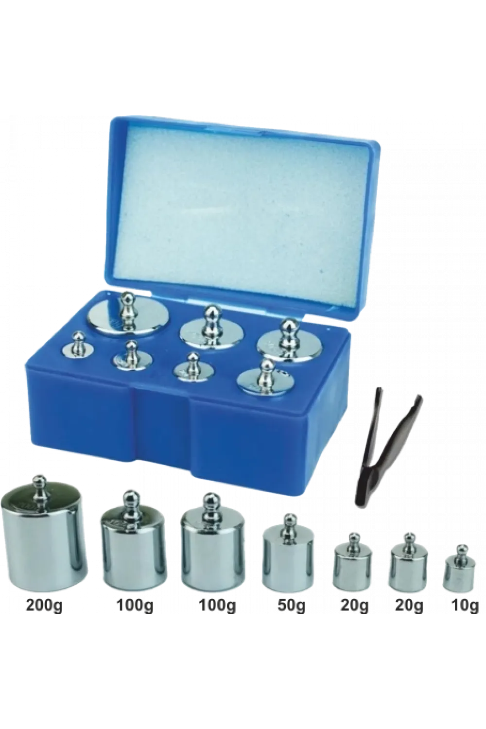 Diamond Terazi 8 Parça Ağırlık Paslanmaz Krom Gram Seti (300gr200gr100gr50gr20gr10gr)