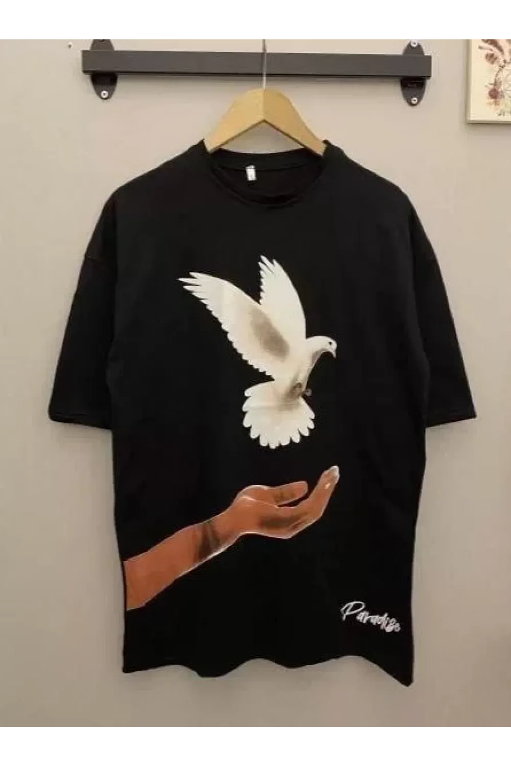 Dijital Baskılı T-Shirt - Siyah