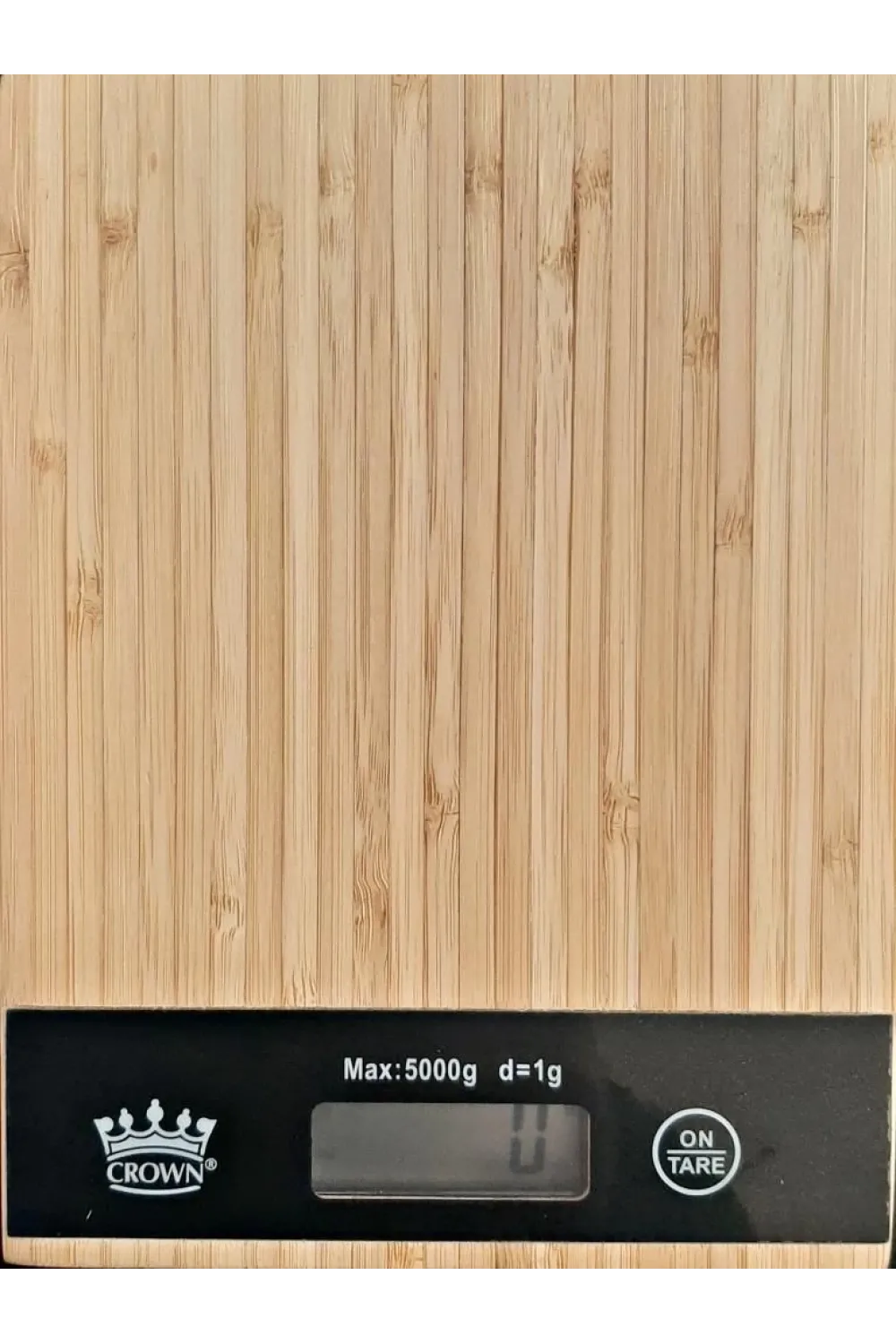Dijital Lcd Mutfak Tartısı Terazisi 5kg Bambu Desenli