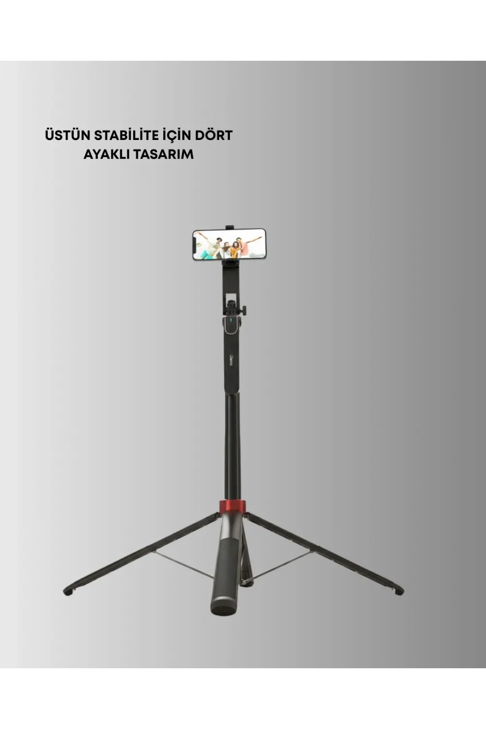 Dikey Ve Yatay Çekim Destekli Selfie Stick Tripod
