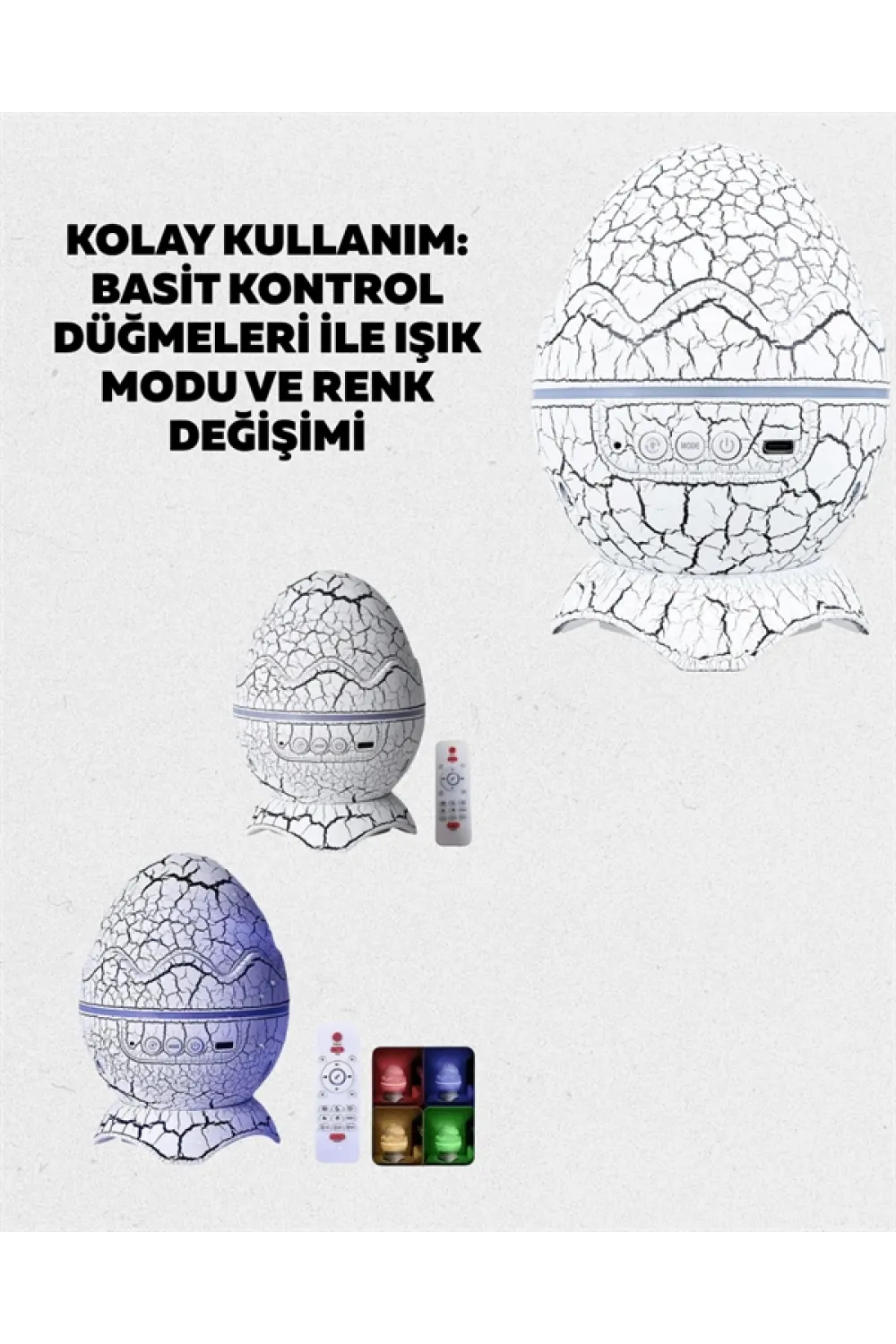 Ayarlanabilir Parlaklık Ve Sis Efektli Atmosfer Lambası