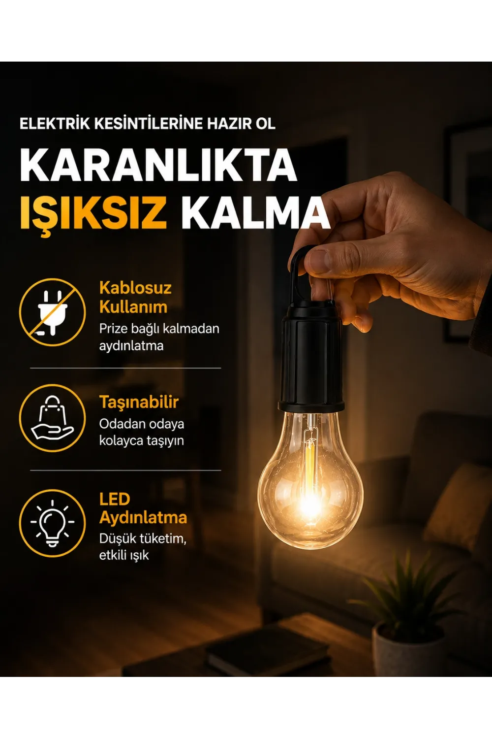 Dış Mekan Kullanımına Uygun Led Lamba