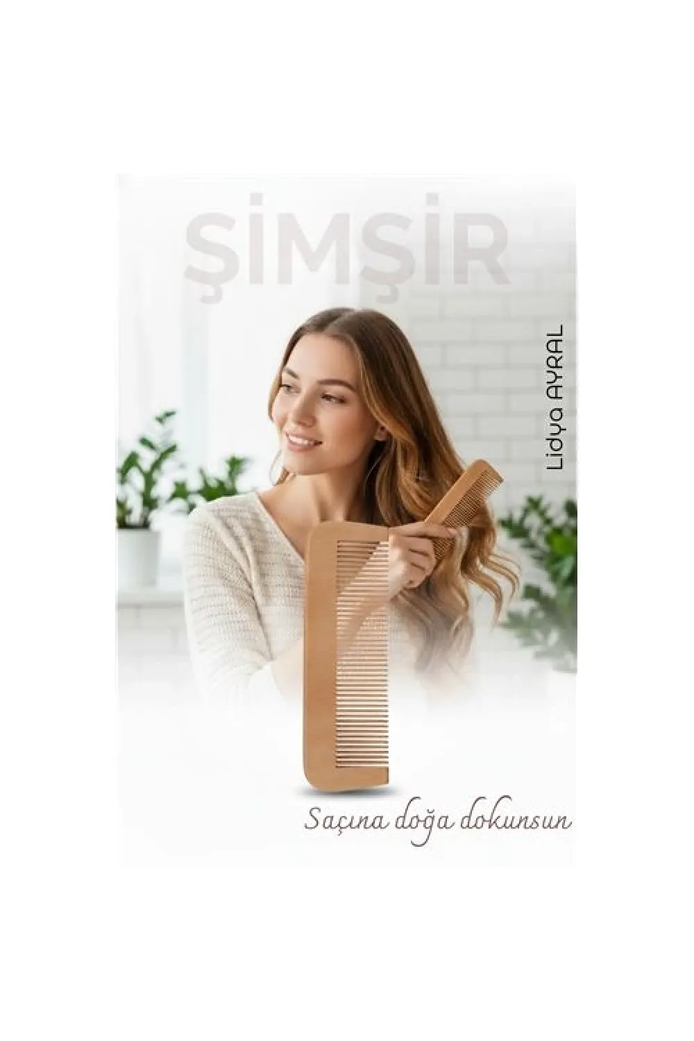 Doğal Şimşir Ahşap Tarak – 16 cm, Anti-statik, Kepek Karşıtı ve El Yapımı