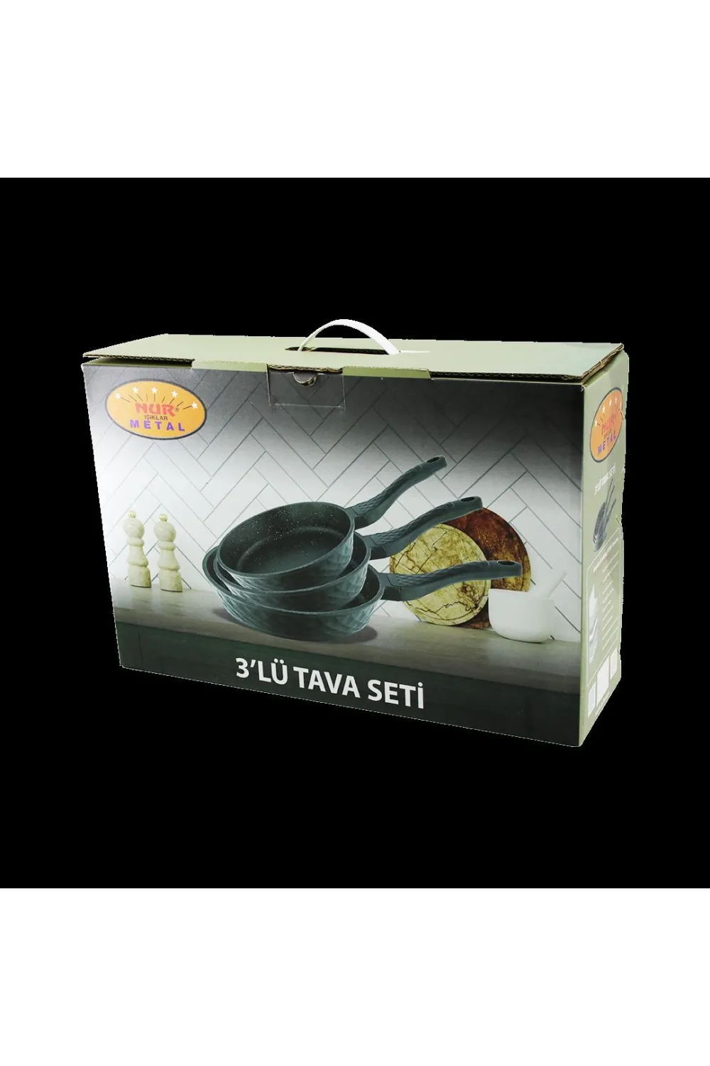 Döküm Tava Seti 3lü (20-24-28 cm)