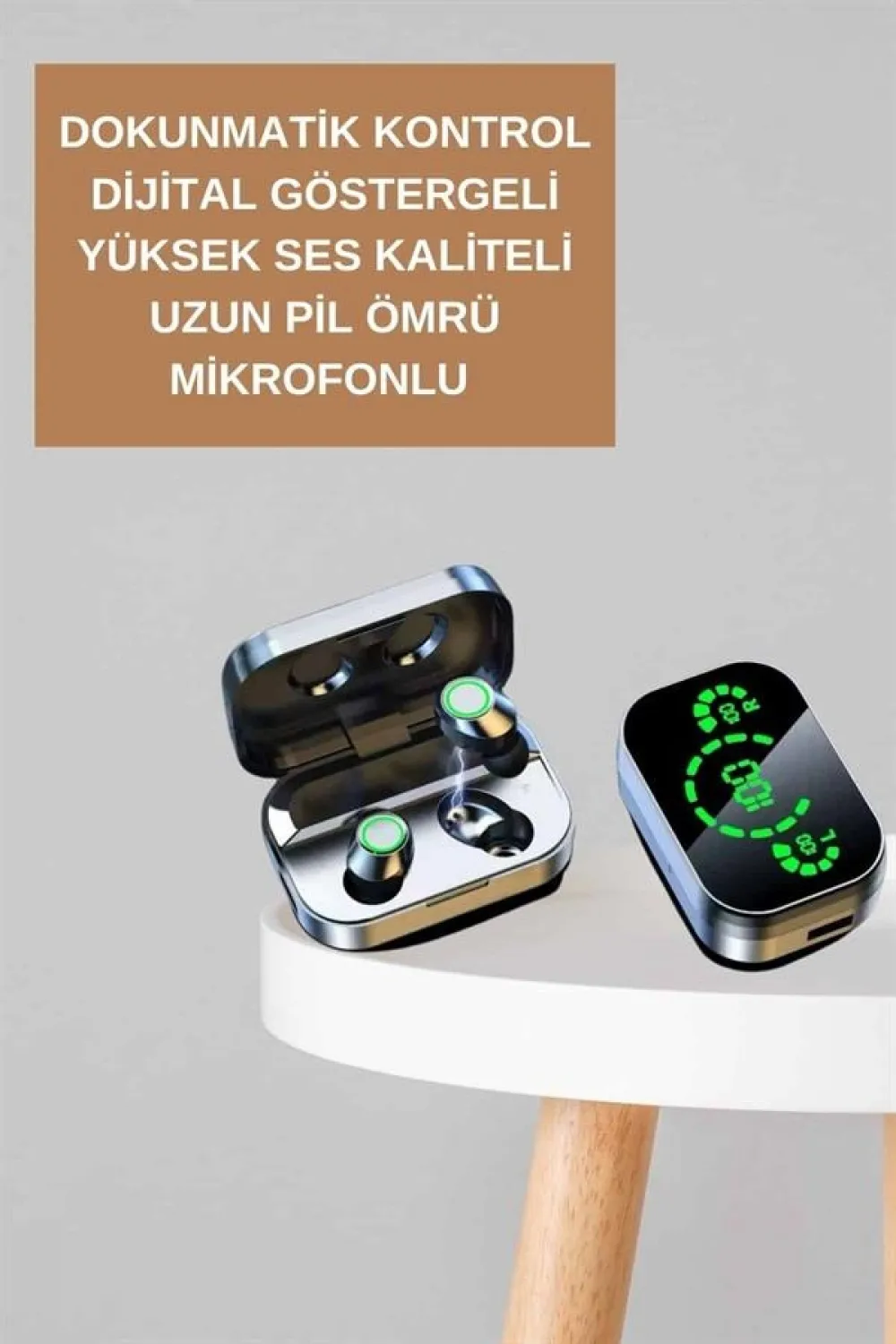 Dokunmatik Akıllı Saat Yeni Nesil Kulaklık Kampanyası Bluetooth Bağlantılı Anc Özelliği