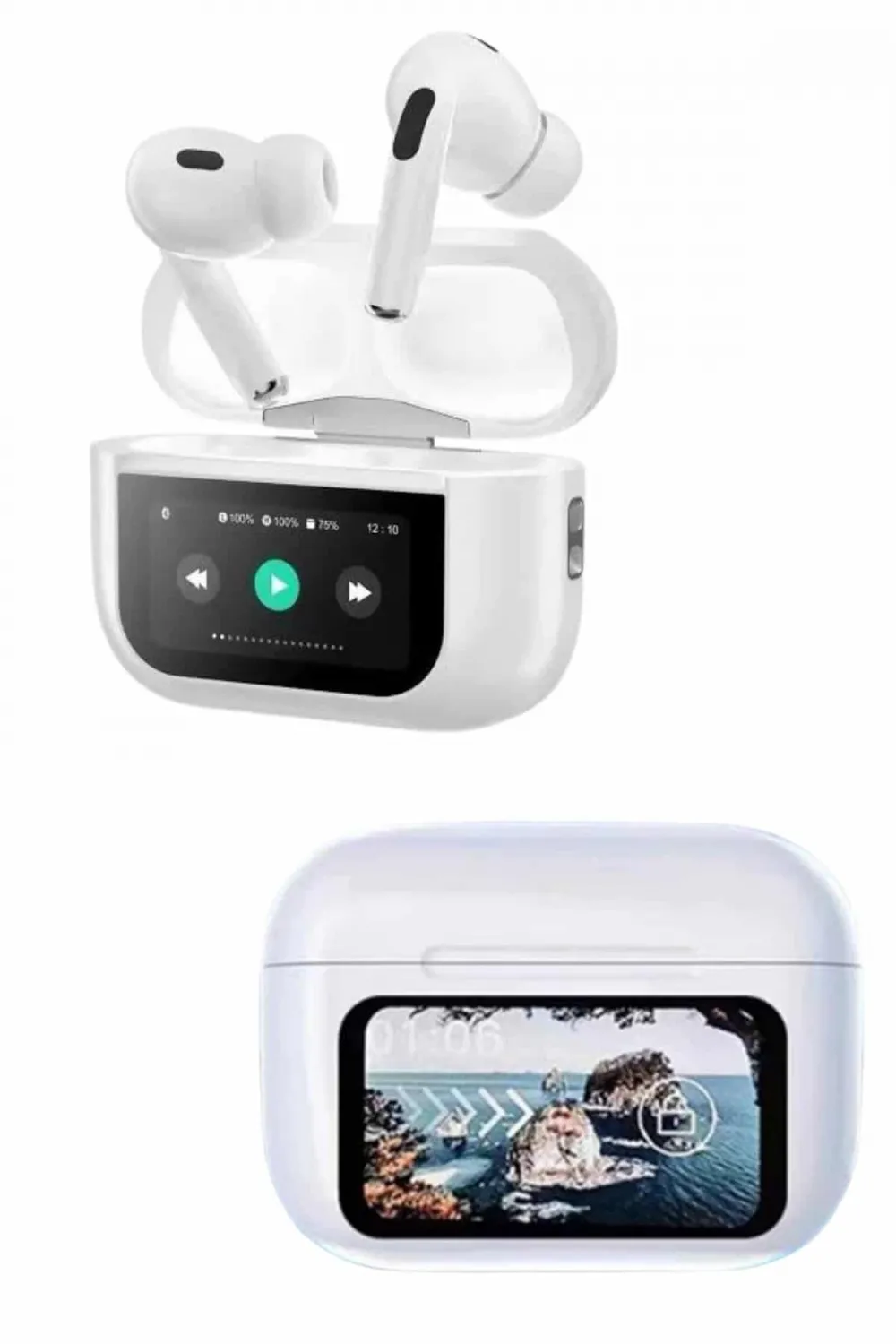 Dokunmatik Ekranlı Anc/enc Yeni Nesil Pro Bluetooth Kulaklık Dokunmatik Ekran