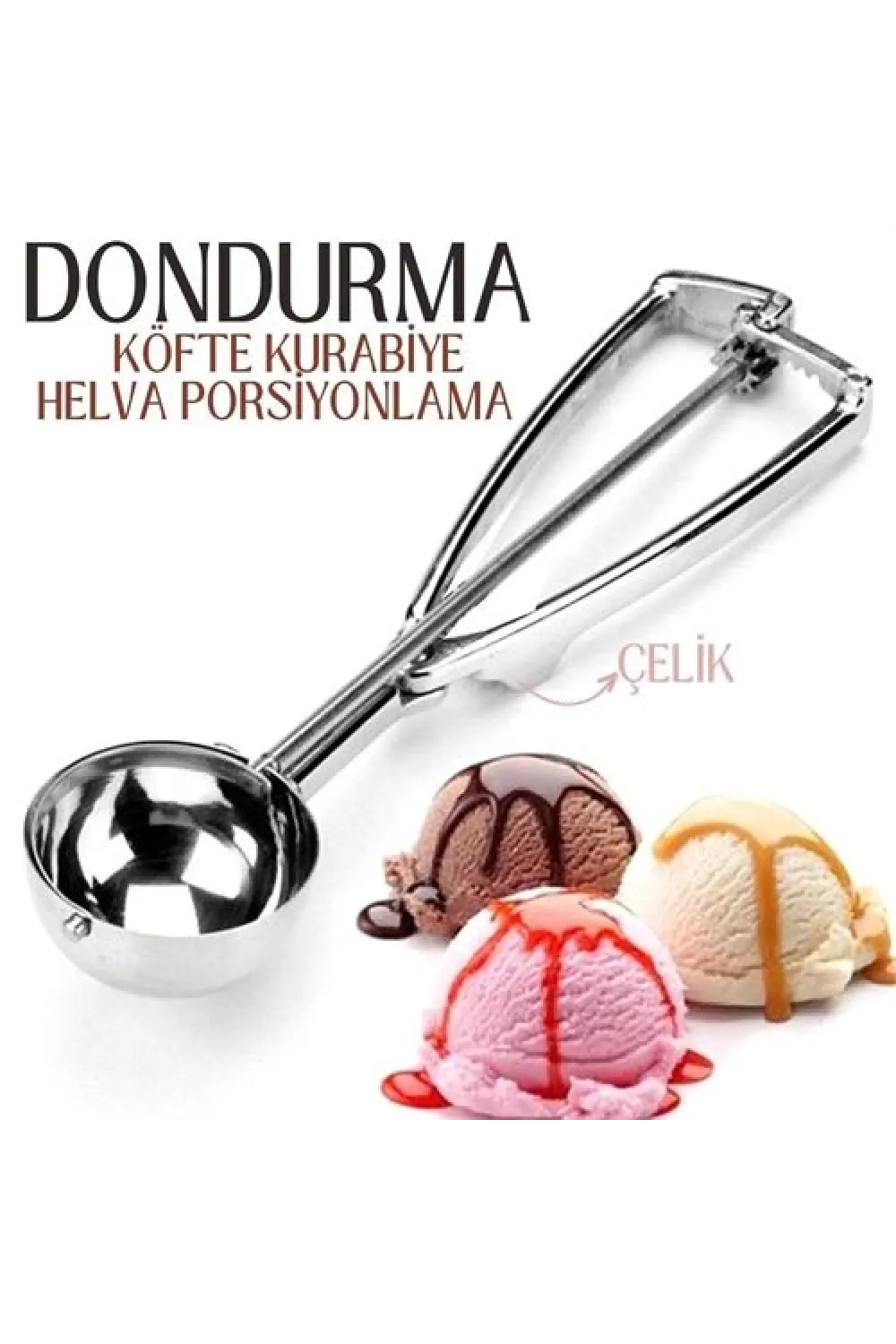 Dondurma Porsiyonlama Kaşığı Kurabiye Köfte Helva 718441