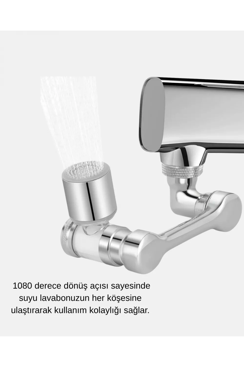 Dönebilir Musluk Başlığı – Lavabo Temizliği Ve El-yüz Yıkamada Maksimum Rahatlık
